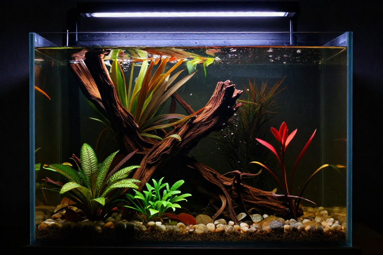 20 Gallon Long Blackwater High Tech Setup Aquascape
