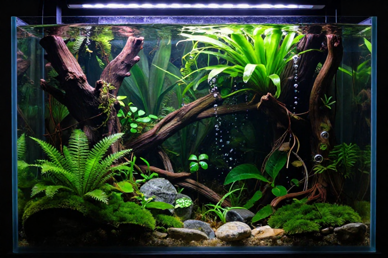 40 Gallon Breeder Jungle High Tech Setup Aquascape