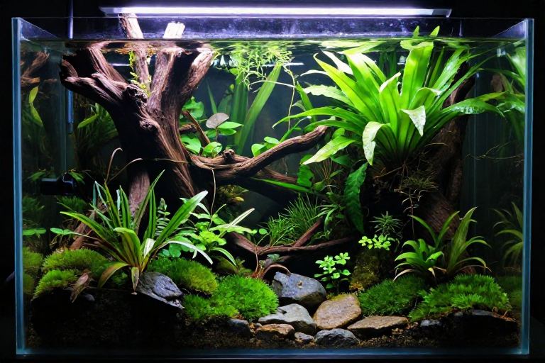 5 Gallon Jungle Mid Range Setup Aquascape